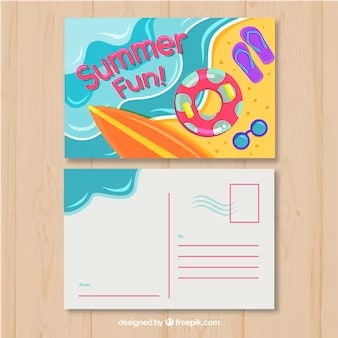 Summer fun postcard image - Utopian Adventures